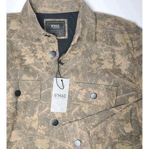 Nomad Craft & Flow Mens Med Camo Button Shirt NWT Snap Front Outdoor Hunting